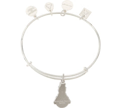 Alex and Ani Snowman Charm Bangle - Toys for Tots Silvertone