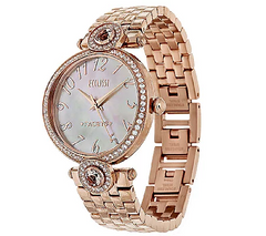 Ecclissi Facets Stainless Steel 2.50 ct tw Morganite & Zircon Watch