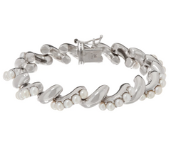 Honora Cultured Pearl Sterling San Marco Bracelet