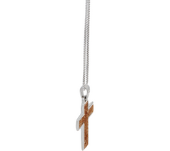 "The Story Within" Sterling Silver Cross Pendant w/ 18" Chain