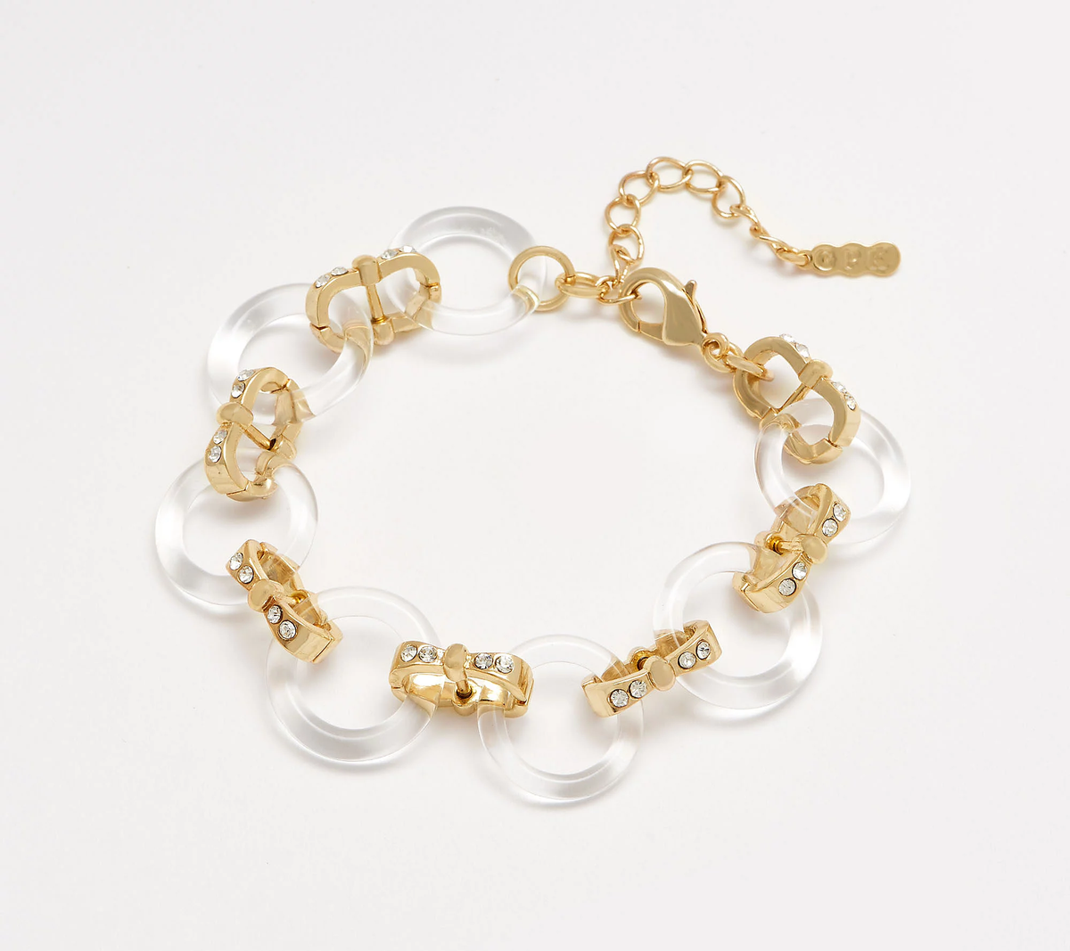 Grace Kelly Collection Simulated Crystal Circle Link Bracelet