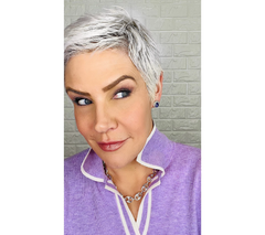 Joan Rivers Set of 2 Silvertone w/ Clr&Vit  CZ Love Knot Stud Brass Earrings