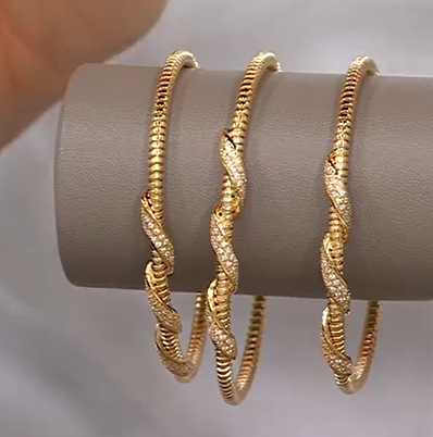 David Markstein Goldclad Sterling Silver Tubogas Cuff