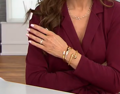 Diamonique Italia Polished Fedine 18K gold-plated Ring, Sterling Silver, Size 6