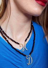 Heidi Daus "The A to Z Sparkle" Beaded Initial "Q" Letter Necklace