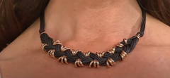Bronzo Italia 18" Rondel Station Braided Cord Necklace with Nancy Hornback