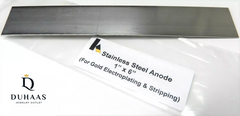 Stainless Steel Anode 6"x1" For Jewelry Electro Plater Rectifier Plating Machine