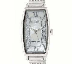 Ecclissi Sterling Silver Mother-of-Pearl Dial  Mesh Strap Watch