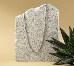JAI Sterling Silver 2.7mm Box Chain 36" Necklace, 36"