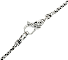 JAI Sterling Silver 2.7mm Box Chain 36" Necklace, 36"