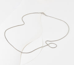 JAI Sterling Silver 2.7mm Box Chain 36" Necklace, 36"