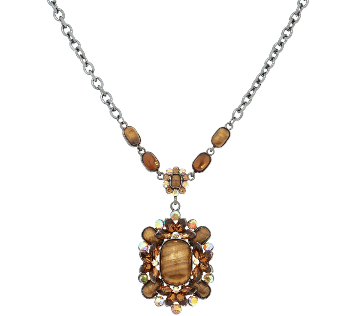 LOGO Links by Lori Goldstein Juliet Multicolor Pendant Necklace, 16"