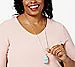 Robert Lee Morris SOHO Turks & Beads Pendant Necklace, Silvertone