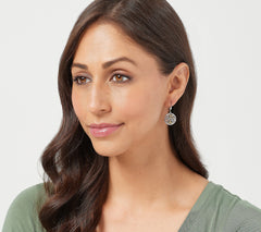 Solvar Sterling Silver 3-Tone Trinity Earrings