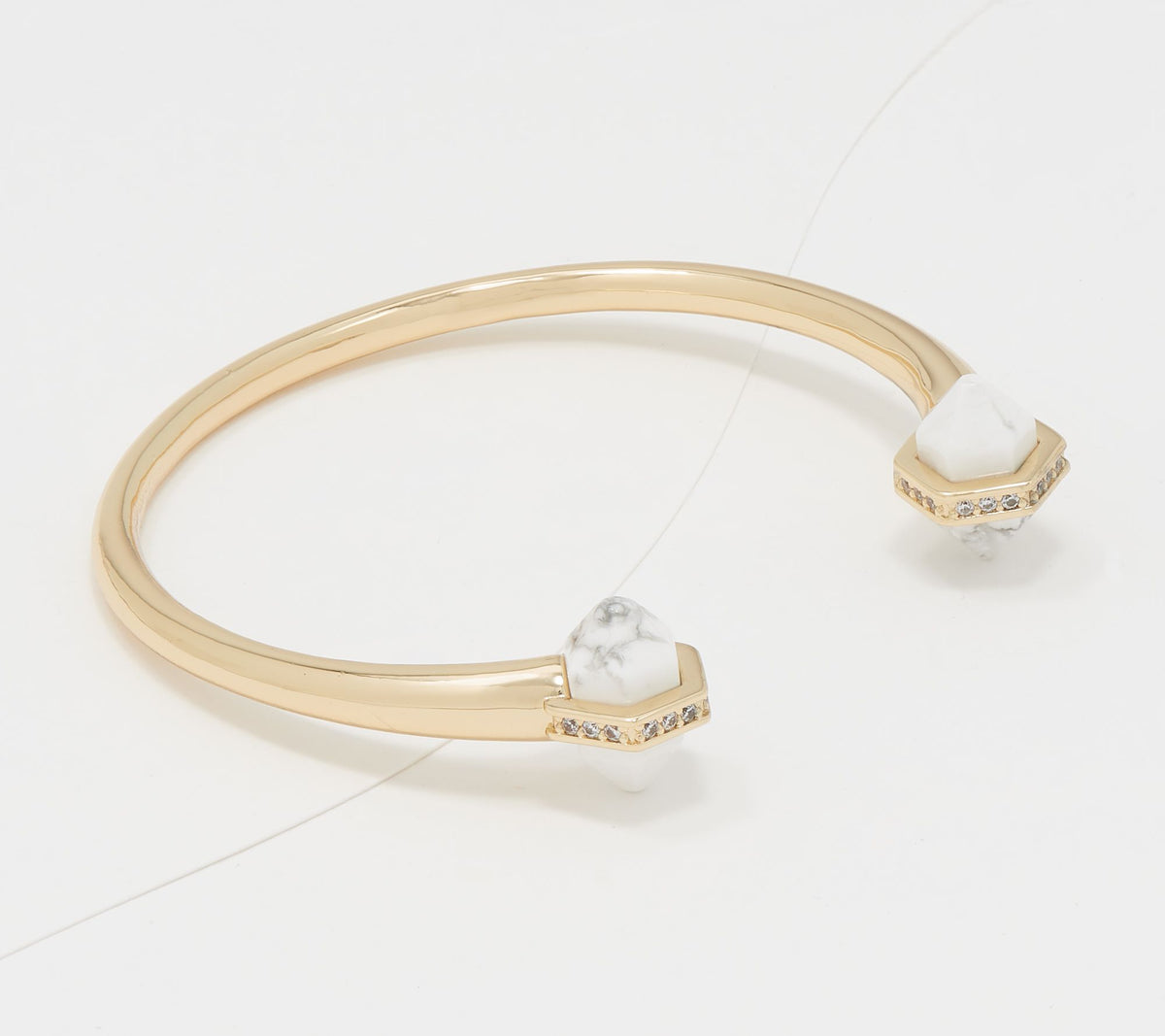 Diamonique x Lola Rose Gemstone Cuff Bracelet