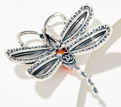 American West Sterling Silver Gemstone Dragonfly Insect Enhancer
