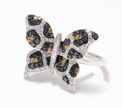 Effy Spotted Butterfly Diamond Ring, 14K Gold, Size 8