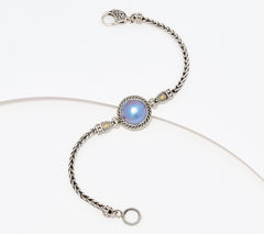 Artisan Crafted Sterling & 18K Cultured Mabe Pearl Bracelet, Average