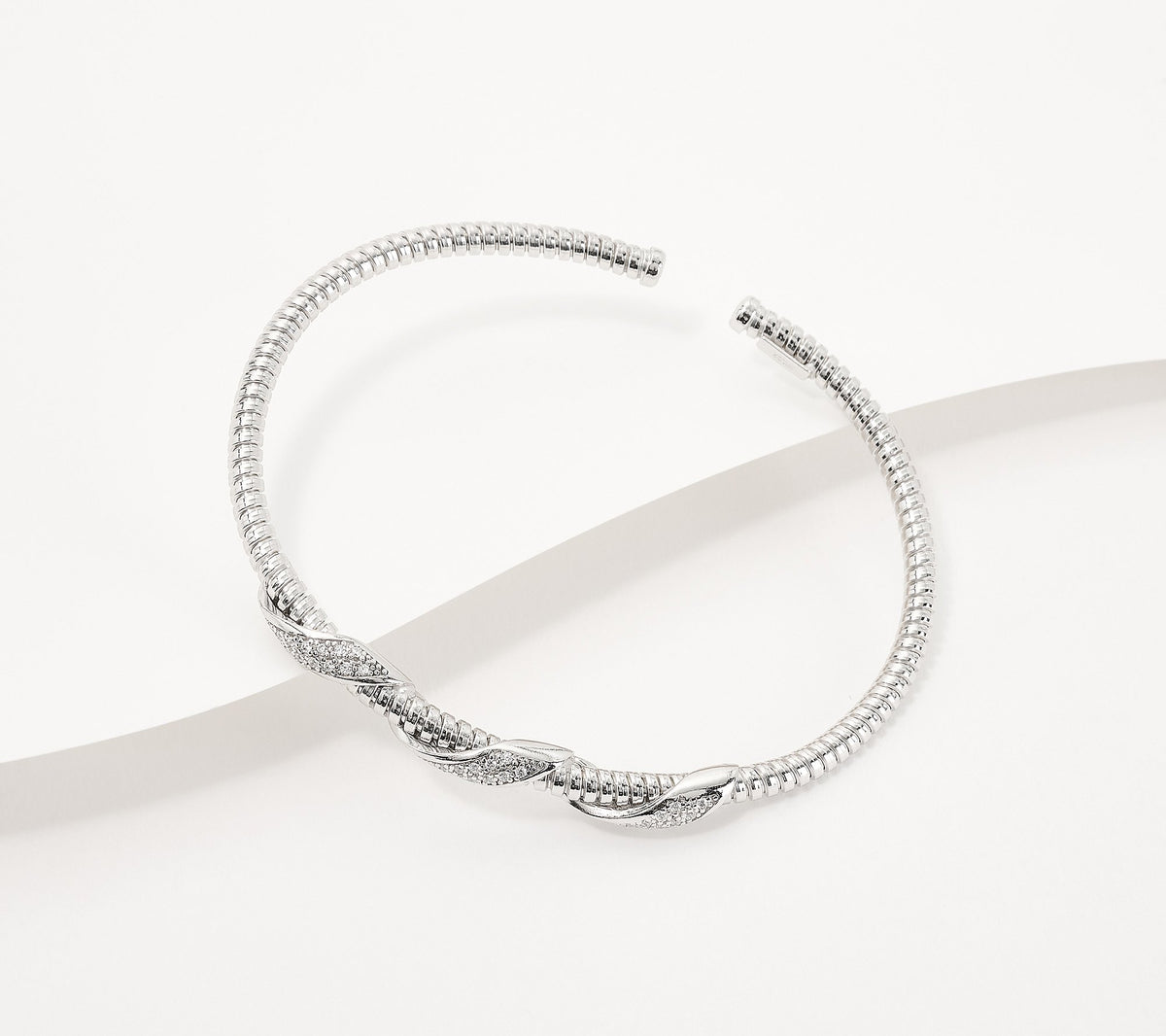 David Markstein Sterling Silver Tubogas Cuff, Size 8"