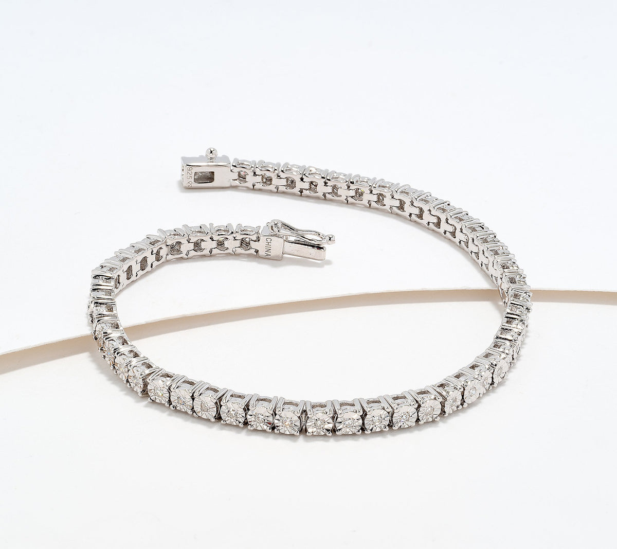 Fire Light Lab Grown Diamond 0.5 cttw Tennis Bracelet, 8"