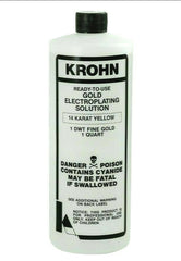 KROHN Gold Plating Solution 24K 18K 14K Rose Green Silver | Jewelry Plating