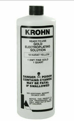 KROHN Gold Plating Solution 24K 18K 14K Rose Green Silver | Jewelry Plating