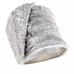 Bianca Milano Sterling Silver Textured Ring, Size 6