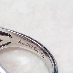 Aldo Orta Sterling Silver Black Onyx Icon Ring Size 8 QVC $94
